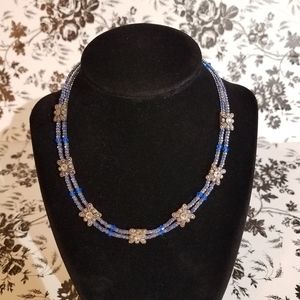 Blue necklace jp19